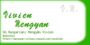 vivien mengyan business card
